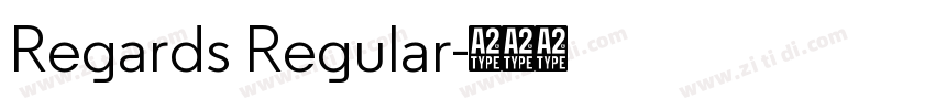 Regards Regular字体转换